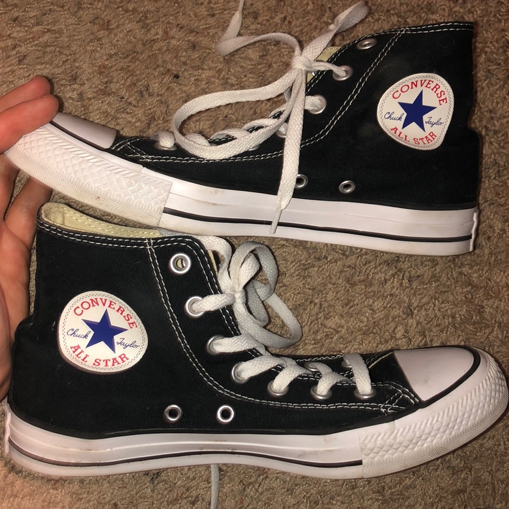 Black high top Converse